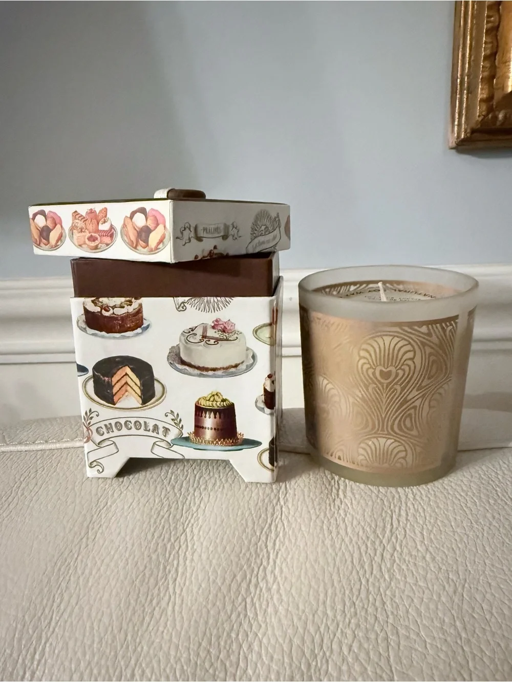 Michel Design Works Chocolate-Themed Trinket Box & Scented Candle Set